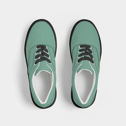 Medium-Light Muted Green Men's Canvas Sneakers (BGG2-MU-ML) - Top
