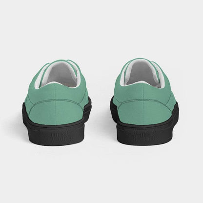 Medium-Light Muted Green Women's Canvas Sneakers (BGG2-MU-ML) - Back