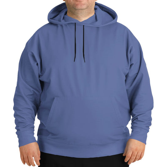 Medium-Light Muted Indigo Hoodie PLUS (I-MU-ML) - Man Front PLUS