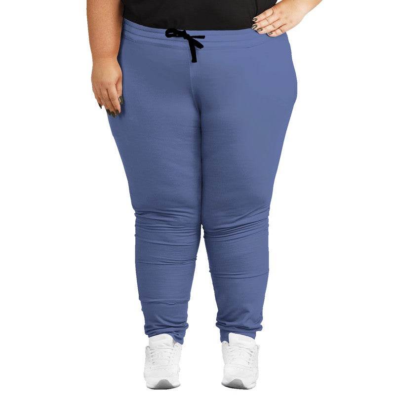 Medium-Light Muted Indigo Joggers PLUS (I-MU-ML) - Woman Front PLUS