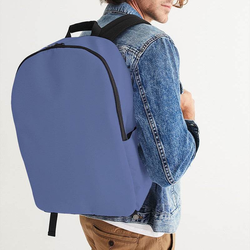 Medium-Light Muted Indigo Waterproof Backpack (I-MU-ML) - Man CloseUp