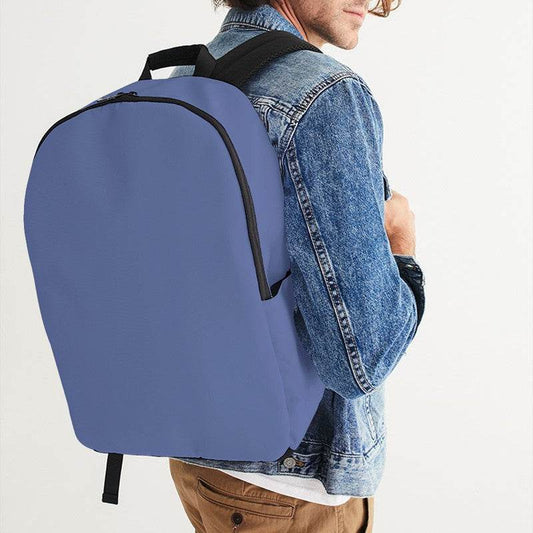 Medium-Light Muted Indigo Waterproof Backpack (I-MU-ML) - Man CloseUp