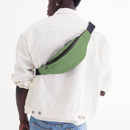 Medium-Light Muted Lime Belt Bag (GL2-MU-ML) - Man Back