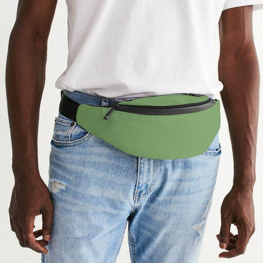 Medium-Light Muted Lime Belt Bag (GL2-MU-ML) - Man Front CloseUp