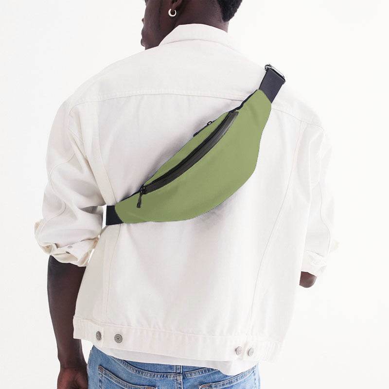 Medium-Light Muted Lime Belt Bag (L-MU-ML) - Man Back