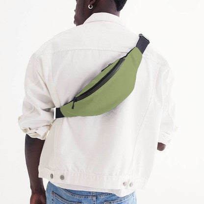 Medium-Light Muted Lime Belt Bag (L-MU-ML) - Man Back