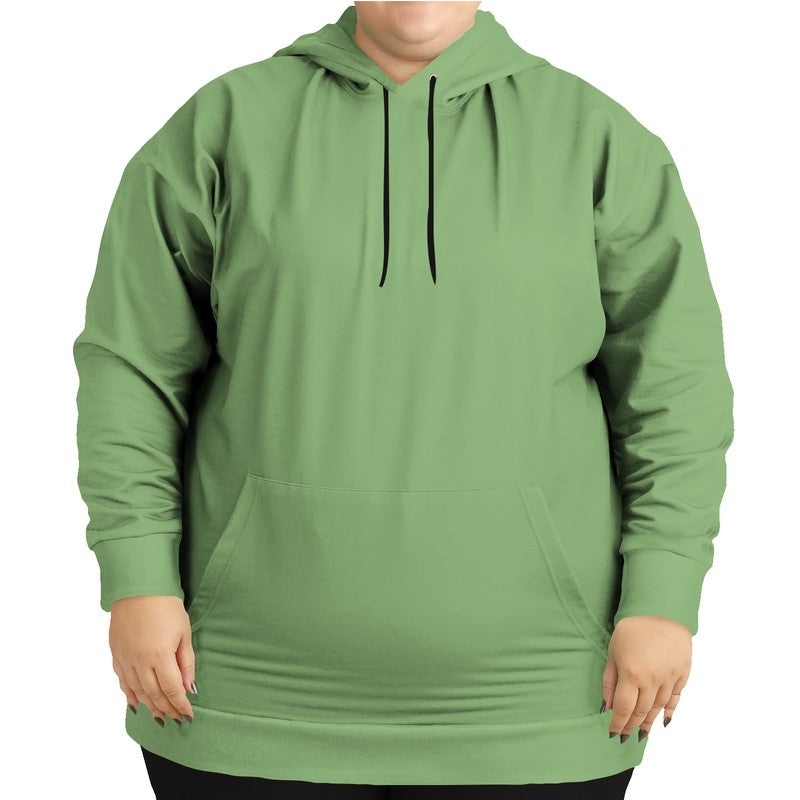 Medium-Light Muted Lime Hoodie PLUS (GL2-MU-ML) - Woman Front PLUS