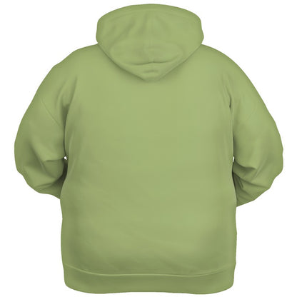 Medium-Light Muted Lime Hoodie PLUS (L-MU-ML) - Ghost Back PLUS