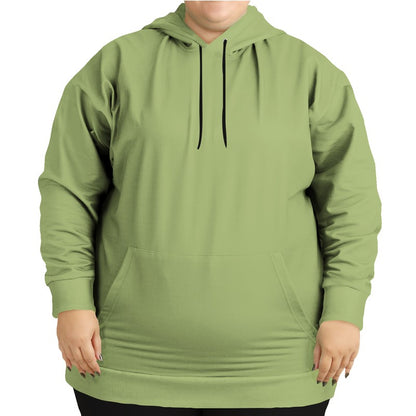 Medium-Light Muted Lime Hoodie PLUS (L-MU-ML) - Woman Front PLUS