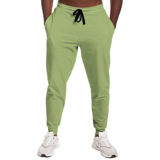 Medium-Light Muted Lime Joggers (L-MU-ML) - Man Front