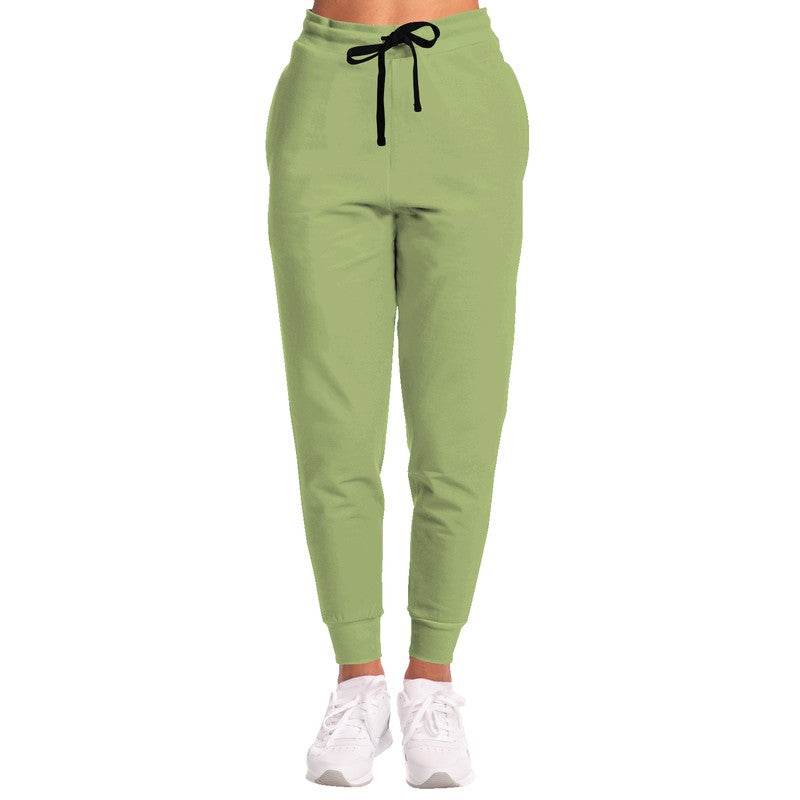 Medium-Light Muted Lime Joggers (L-MU-ML) - Woman Front