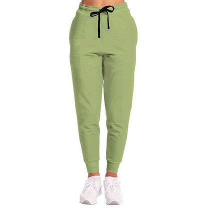 Medium-Light Muted Lime Joggers (L-MU-ML) - Woman Front