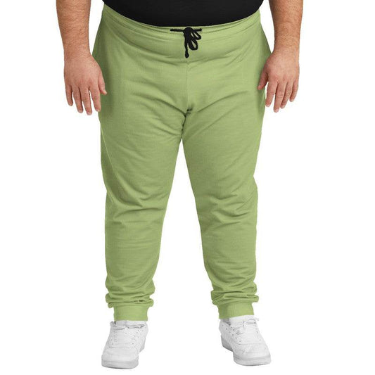 Medium-Light Muted Lime Joggers PLUS (L-MU-ML) - Man Front PLUS