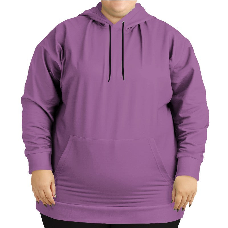 Medium-Light Muted Magenta Hoodie PLUS (M-MU-ML) - Woman Front PLUS