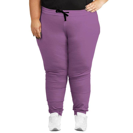 Medium-Light Muted Magenta Joggers PLUS (M-MU-ML) - Woman Front PLUS