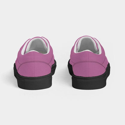 Medium-Light Muted Magenta Men's Canvas Sneakers (PIM2-MU-ML) - Back