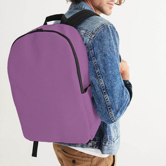 Medium-Light Muted Magenta Waterproof Backpack (M-MU-ML) - Man CloseUp