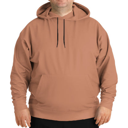 Medium-Light Muted Orange Hoodie PLUS (OR2-MU-ML) - Man Front PLUS