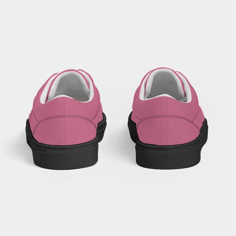 Medium-Light Muted Pink Women's Canvas Sneakers (PI-MU-ML) - Back