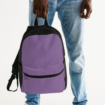Medium-Light Muted Purple Canvas Backpack (MPU2-MU-ML) - Man Holding