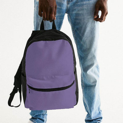 Medium-Light Muted Purple Canvas Backpack (PU-MU-ML) - Man Holding