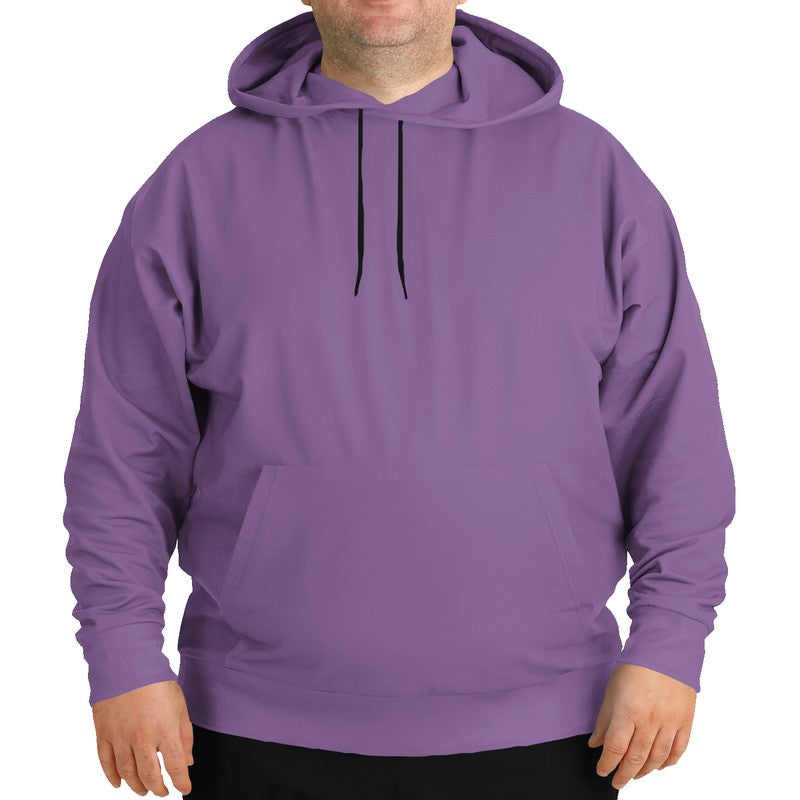Medium-Light Muted Purple Hoodie PLUS (MPU2-MU-ML) - Man Front PLUS