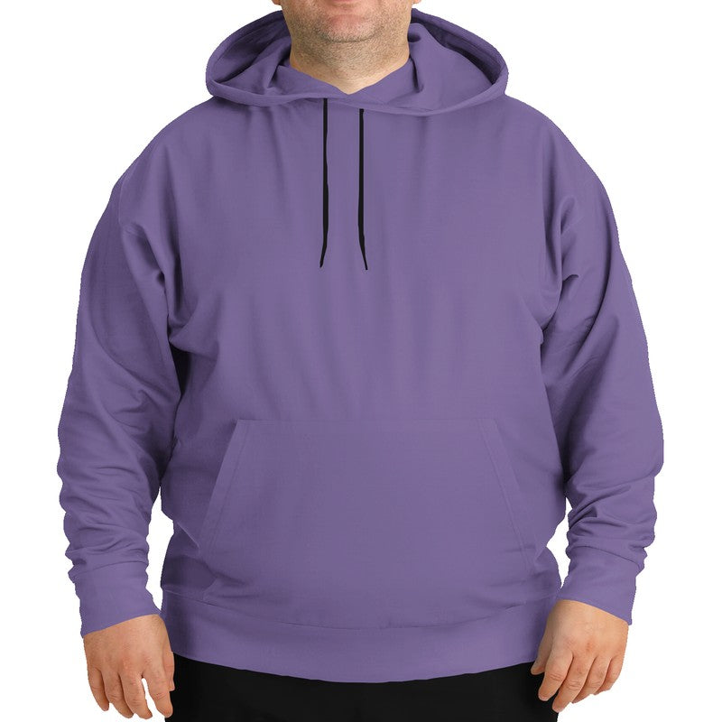 Medium-Light Muted Purple Hoodie PLUS (PU-MU-ML) - Man Front PLUS