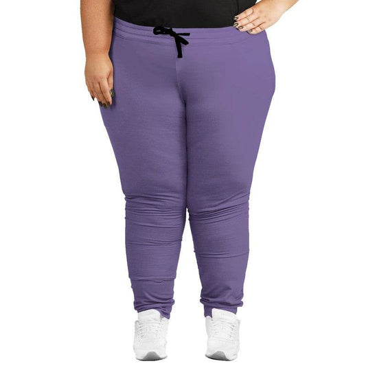 Medium-Light Muted Purple Joggers PLUS (PU-MU-ML) - Woman Front PLUS