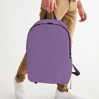 Medium-Light Muted Purple Waterproof Backpack (MPU2-MU-ML) - Man Holding CloseUp
