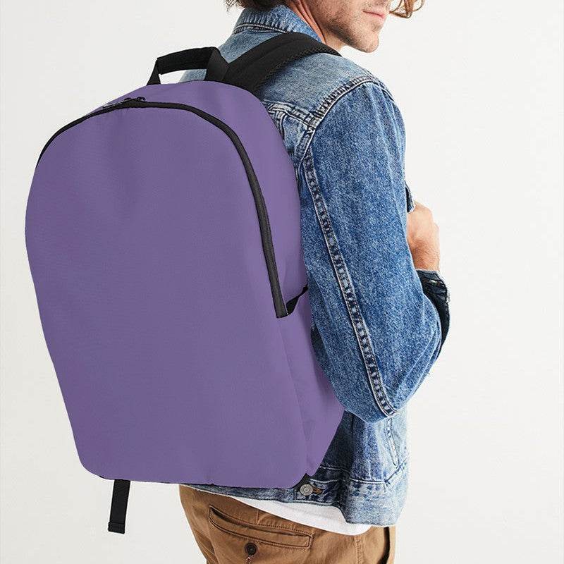 Medium-Light Muted Purple Waterproof Backpack (PU-MU-ML) - Man CloseUp