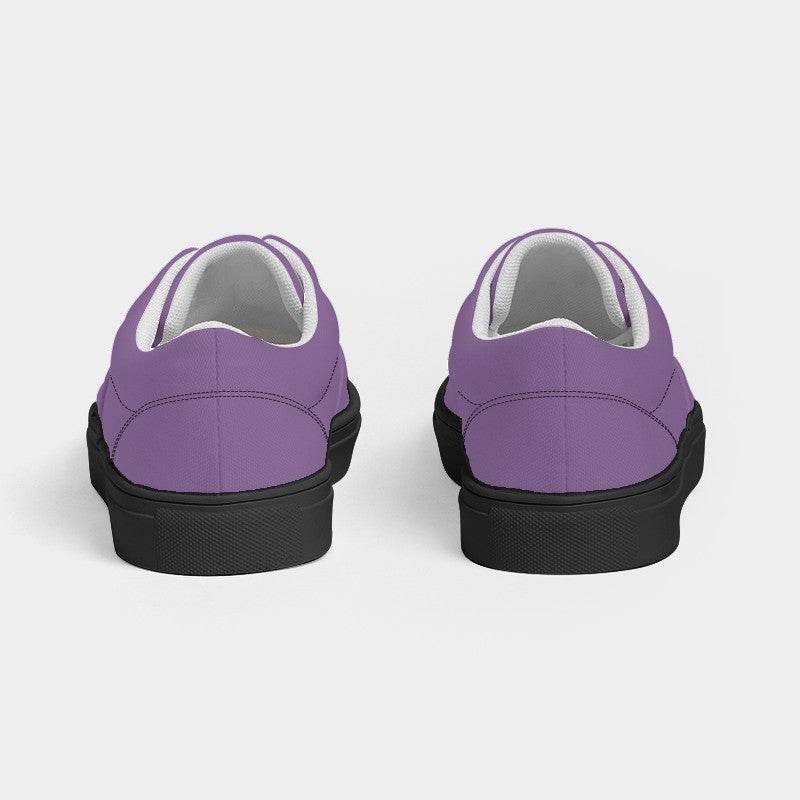 Medium-Light Muted Purple Women's Canvas Sneakers (MPU2-MU-ML) - Back