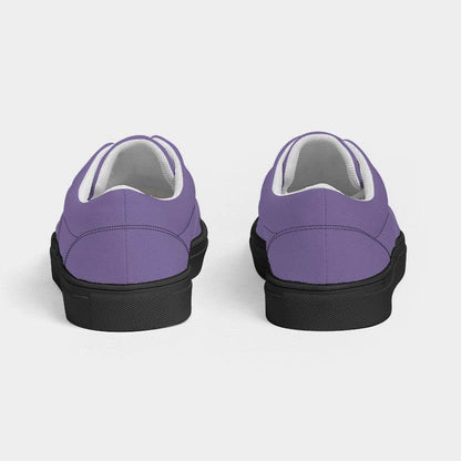 Medium-Light Muted Purple Women's Canvas Sneakers (PU-MU-ML) - Back