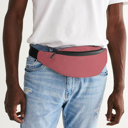 Medium-Light Muted Red Belt Bag (RPI2-MU-ML) - Man Front CloseUp