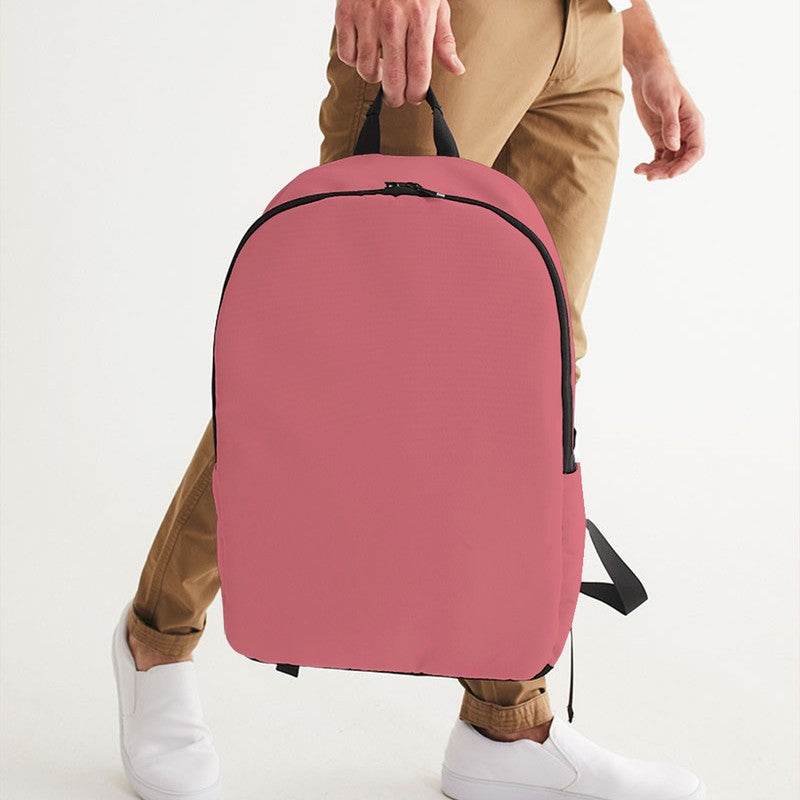 Medium-Light Muted Red Waterproof Backpack (RPI2-MU-ML) - Man Holding CloseUp