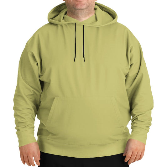 Medium-Light Muted Yellow Hoodie PLUS (LY2-MU-ML) - Man Front PLUS