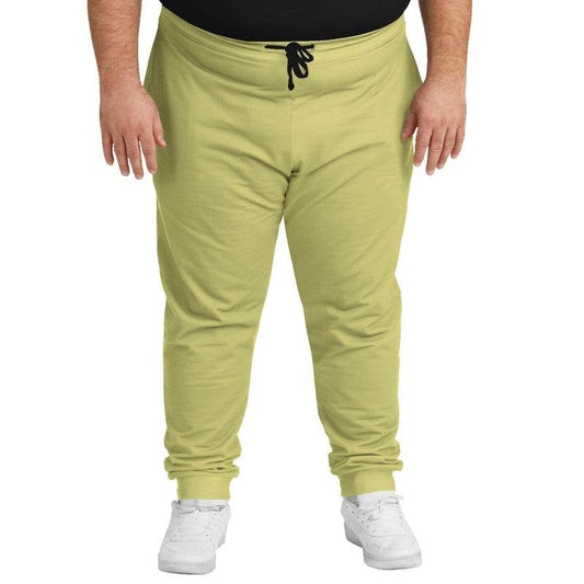 Medium-Light Muted Yellow Joggers PLUS (LY2-MU-ML) - Man Front PLUS