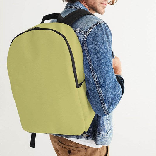 Medium-Light Muted Yellow Waterproof Backpack (LY2-MU-ML) - Man CloseUp