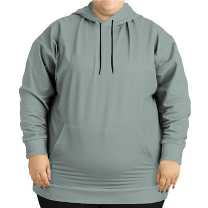 Medium-Light Neutral Blue-Green Hoodie PLUS (BG-NE-ML) - Woman Front PLUS