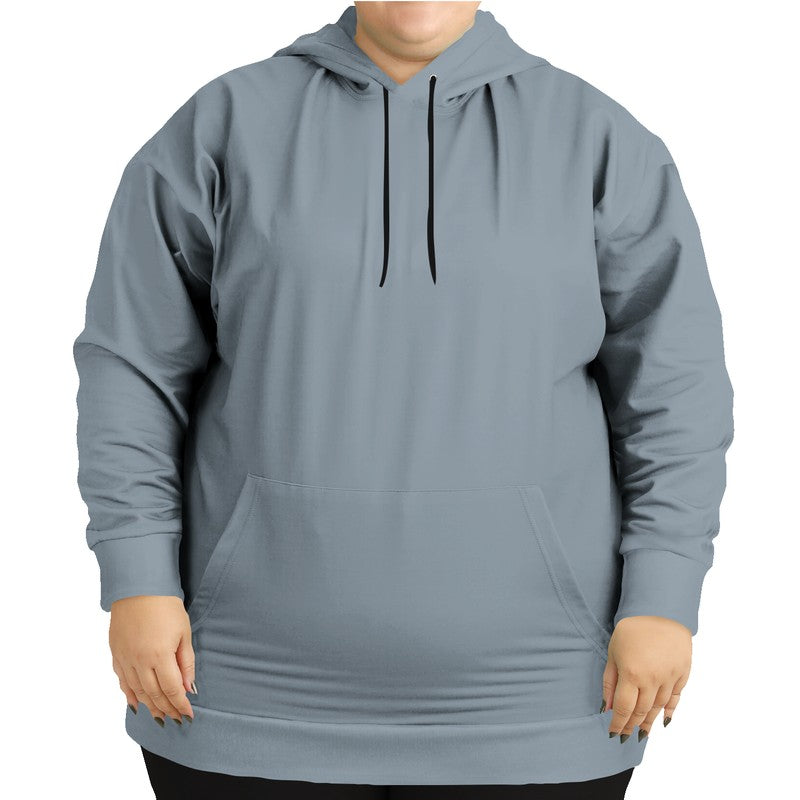 Medium-Light Neutral Blue Hoodie PLUS (B-NE-ML) - Woman Front PLUS