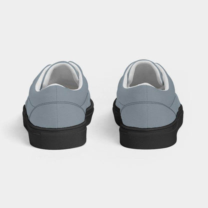 Medium-Light Neutral Blue Women's Canvas Sneakers (B-NE-ML) - Back