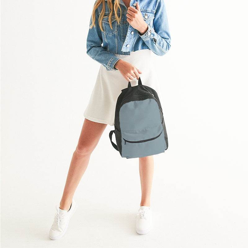 Medium-Light Neutral Cyan Canvas Backpack (BC2-NE-ML) - Woman