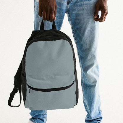Medium-Light Neutral Cyan Canvas Backpack (C-NE-ML) - Man Holding
