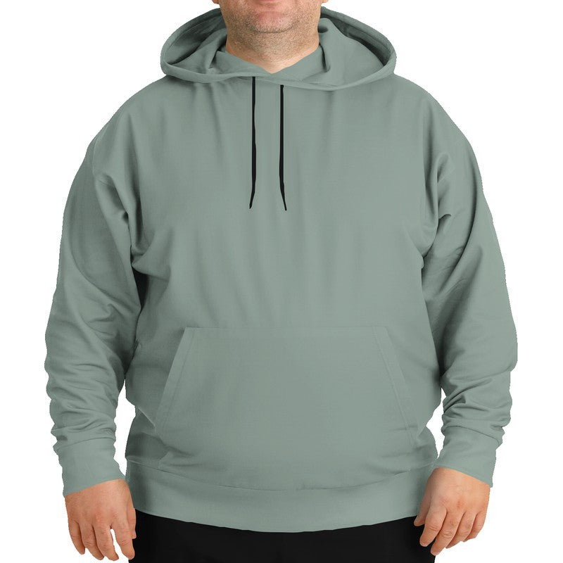 Medium-Light Neutral Green Hoodie PLUS (BGG2-NE-ML) - Man Front PLUS