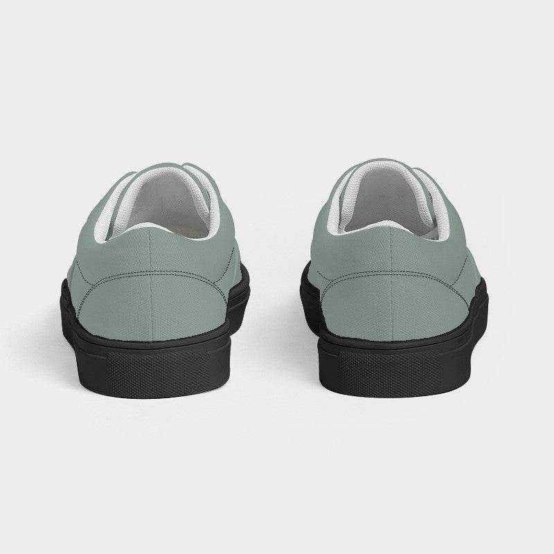 Medium-Light Neutral Green Men's Canvas Sneakers (BGG2-NE-ML) - Back