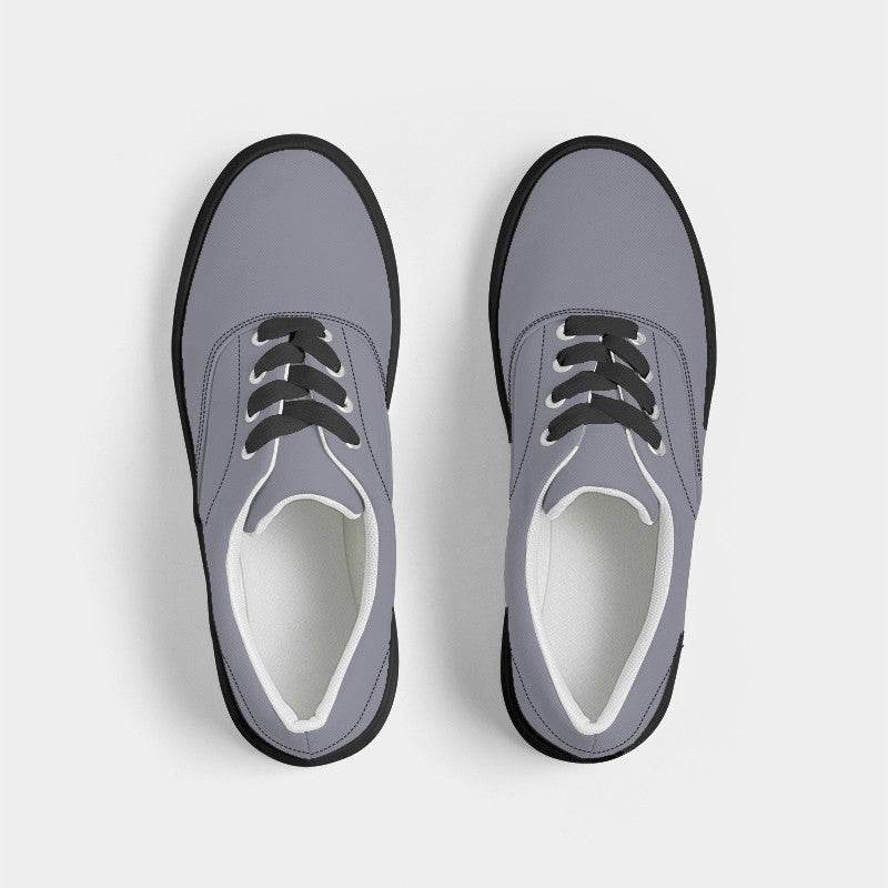Medium-Light Neutral Indigo Women's Canvas Sneakers (PUI2-NE-ML) - Top