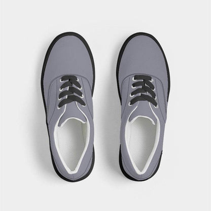 Medium-Light Neutral Indigo Women's Canvas Sneakers (PUI2-NE-ML) - Top