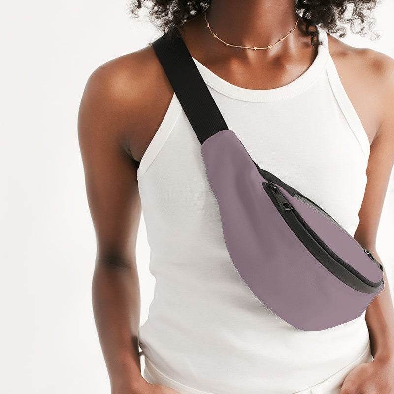 Medium-Light Neutral Magenta Belt Bag (PIM2-NE-ML) - Woman Front CloseUp
