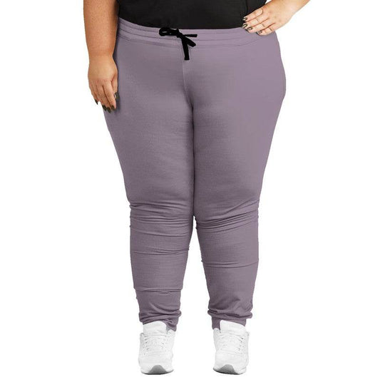 Medium-Light Neutral Magenta Joggers PLUS (M-NE-ML) - Woman Front PLUS