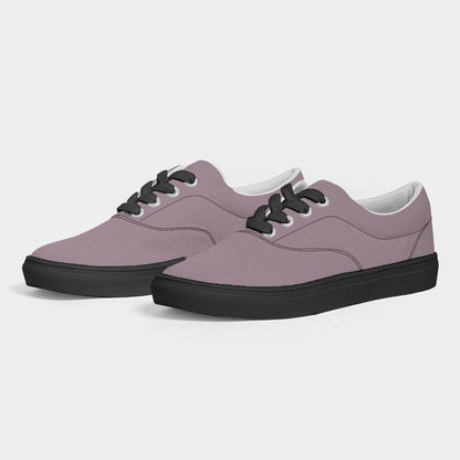 Medium-Light Neutral Magenta Men's Canvas Sneakers (PIM2-NE-ML) - Side 3
