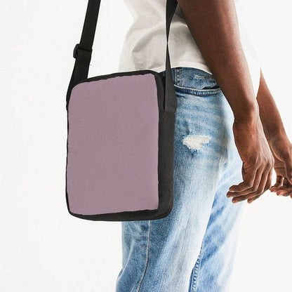 Medium-Light Neutral Magenta Messenger Pouch (PIM2-NE-ML) - Man Side CloseUp